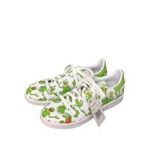 NWT Disney Stan Smith Kermit Green Adidas Shoes Kids/Boys 3.5/Woman's 5
